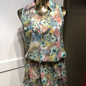 SANDWICH SILK PRINTED TANK